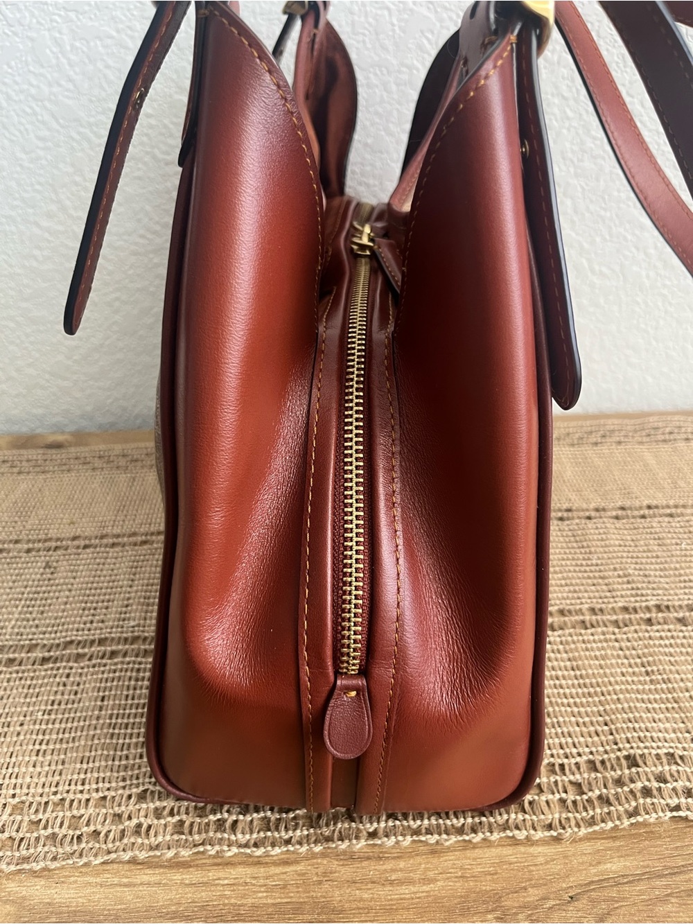 COACH Lori Shoulder Bag Signature Canvas C4825 Tan Rust New Without Tags - Picture 11 of 16